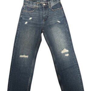 Girls Old Navy High Rise Baggy Slouchy Straight Jeans Waist Size 12 NWT